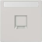 Jung - Enjo RJ 45 simple avec PE / LS 990 Gris clair pour Modular Jack
