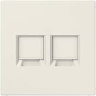 Jung - Enjo RJ 45 double / LS 990 Ivoire pour Modular Jack