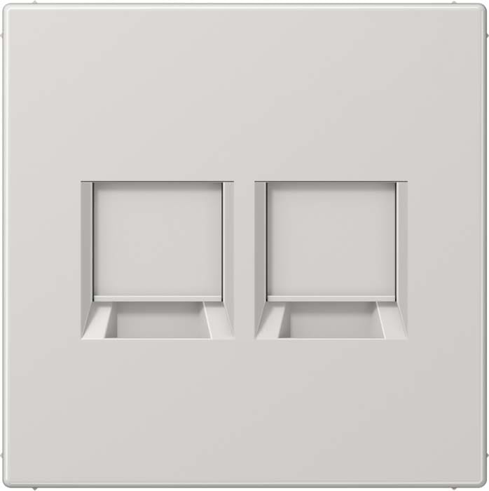 Jung - Enjo RJ 45 double / LS 990 Gris clair pour Modular Jack