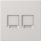 Jung - Enjo RJ 45 double / LS 990 Gris clair pour Modular Jack