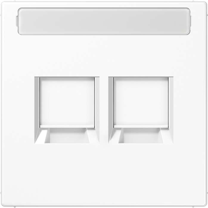 Jung - Enjo RJ 45 double avec PE / LS 990 Blanc pour noyaux AT&T