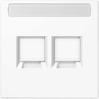 Jung - Enjo RJ 45 double avec PE / LS 990 Blanc pour noyaux AT&T