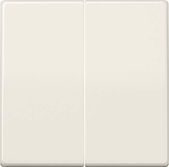 Jung - Enjoliveur double touche pour mécanisme BP-BCU F10 A10xxxST / AS 500 Ivoire