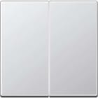 Jung - Enjo double touche pour mécanisme BP-BCU F10 A10xxxST / A 500 Aluminium