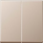 Jung - Enjo double touche pour mécanisme BP-BCU F10 A10xxxST / A 500 Champagne