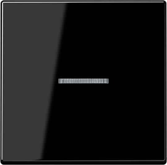 Jung - Enjo simple touche à voyant pour mécanisme BP-BCU F10 A10xxxST / A 500 Noir