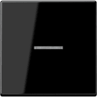 Jung - Enjo simple touche à voyant pour mécanisme BP-BCU F10 A10xxxST / A 500 Noir