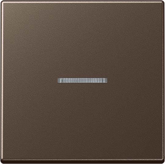 Jung - Enjo simple touche à voyant pour mécanisme BP-BCU F10 A10xxxST / A 500 Moka
