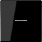 Jung - Enjo simple touche à voyant pour mécanisme BP-BCU F10 A10xxxST / A 500 Noir