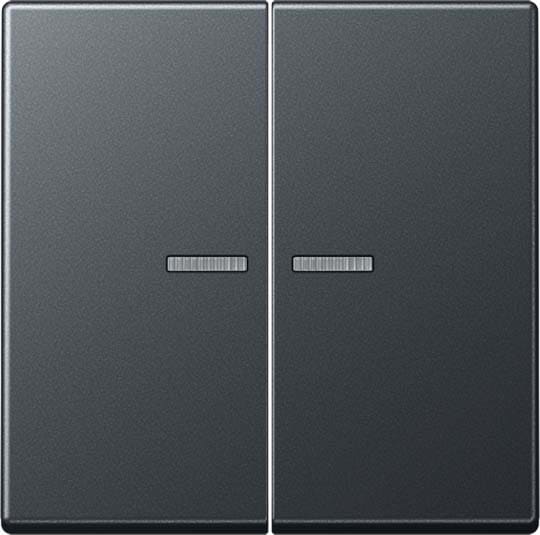 Jung - Enjo double touche à voyant pour méc BP-BCU F10 A10xxxST / A 500 Anthracite