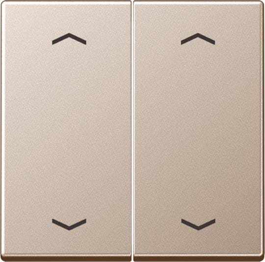 Jung - Enjo double touche avec flèches pour mécanisme BP-BCU A10xxxST/ A 500 Champagne