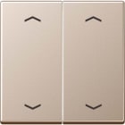 Jung - Enjo double touche avec flèches pour mécanisme BP-BCU A10xxxST/ A 500 Champagne