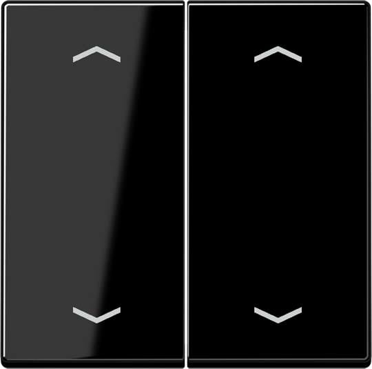 Jung - Enjo double touche avec flèches pour mécanisme BP-BCU A10xxxST/ A 500 Noir