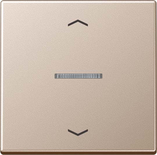 Jung - Enjo simple touche avec flèches et voyant méc BP-BCU A10xxxST/ A 500 Champagne