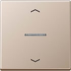 Jung - Enjo simple touche avec flèches et voyant méc BP-BCU A10xxxST/ A 500 Champagne