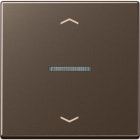 Jung - Enjo simple touche avec flèches et voyant pour méc BP-BCU A10xxxST/ A 500 Moka