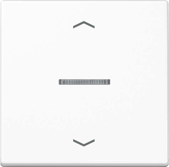 Jung - Enjo simple touche avec flèches et voyant pour méc BP-BCU A10xxxST/ A 500 Blanc