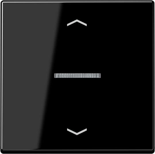 Jung - Enjo simple touche avec flèches et voyant pour méc BP-BCU A10xxxST/ A 500 Noir