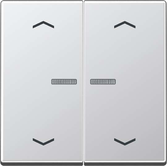 Jung - Enjo double touche avec flèches et voyant méc BP-BCU A10xxxST/ A 500 Aluminium