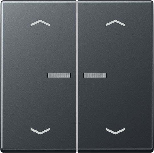 Jung - Enjo double touche avec flèches et voyant méc BP-BCU A10xxxST/ A 500 Anthracite