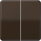 Jung - Enjo double touche pour mécanisme BP-BCU F10 LSCD10xxxST / CD 500 Brun