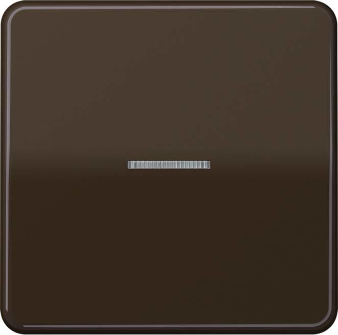 Jung - Enjo simple touche à voyant pour mécanisme BP-BCU F10 LSCD10xxxST / CD 500 Brun