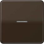 Jung - Enjo simple touche à voyant pour mécanisme BP-BCU F10 LSCD10xxxST / CD 500 Brun
