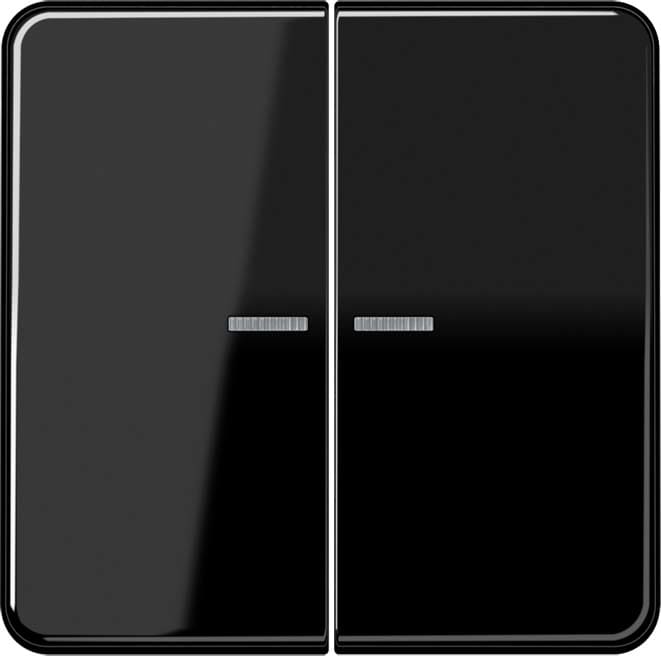 Jung - Enjo double touche à voyant pour mécanisme BP-BCU F10 LSCD10xxxST / CD 500 Noir