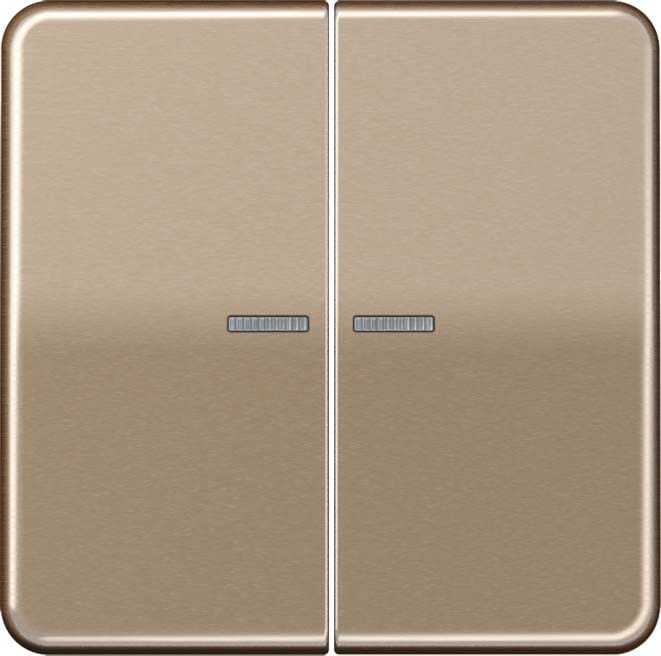 Jung - Enjo double touche à voyant pour méc BP-BCU F10 LSCD10xxxST / CD 500 Bronze