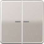 Jung - Enjo double touche à voyant pour méc BP-BCU F10 LSCD10xxxST / CD 500 Platine