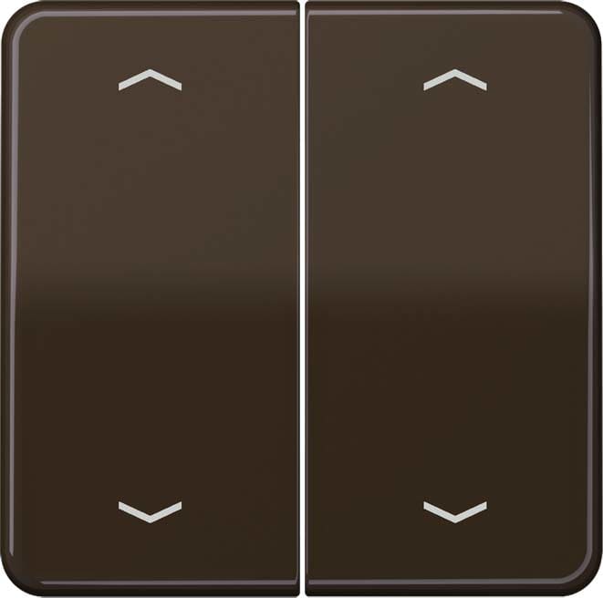 Jung - Enjo double touche avec flèches pour mécanisme BP-BCU LSCD10xxxST/ CD 500 Brun