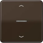 Jung - Enjo simple touche avec flèches et voyant méc BP-BCU LSCD10xxxST/ CD 500 Brun