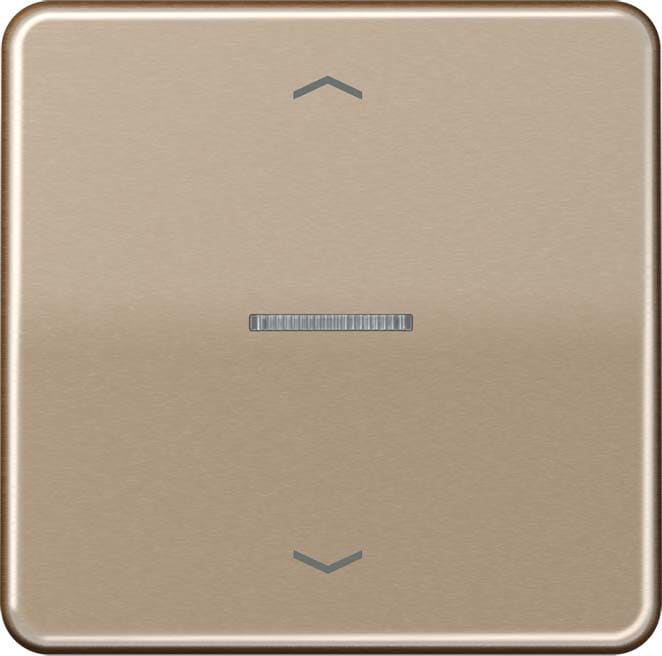 Jung - Enjo simple touche avec flèches et voyant méc BP-BCU LSCD10xxxST/ CD 500 Bronze