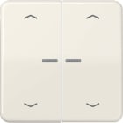 Jung - Enjo double touche avec flèches et voyant méc BP-BCU LSCD10xxxST/ CD 500 Ivoire