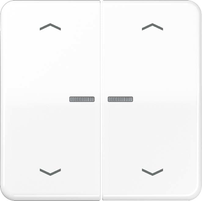 Jung - Enjo double touche avec flèches et voyant méc BP-BCU LSCD10xxxST/ CD 500 Blanc