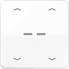 Jung - Enjo double touche avec flèches et voyant méc BP-BCU LSCD10xxxST/ CD 500 Blanc