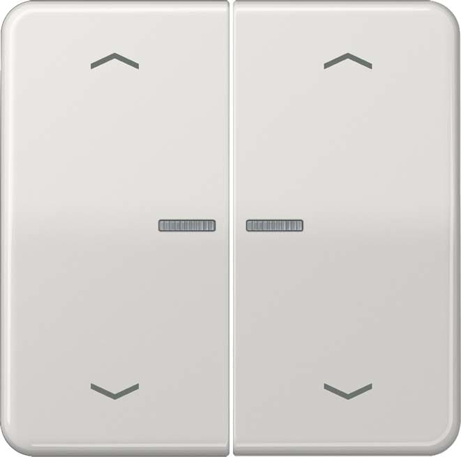 Jung - Enjo double touche flèches et voyant méc BP-BCU LSCD10xxxST/ CD 500 Gris clair