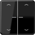 Jung - Enjo double touche avec flèches et voyant méc BP-BCU LSCD10xxxST/ CD 500 Noir