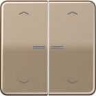 Jung - Enjo double touche avec flèches et voyant méc BP-BCU LSCD10xxxST/ CD 500 Bronze