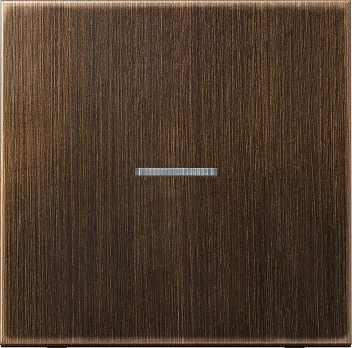 Jung - Enjo simple touche à voyant méc BP-BCU F10 LSCD10xxxST / LS 990 Laiton ancien