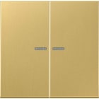 Jung - Enjo double touche à voyant pour méc BP-BCU F10 LSCD10xxxST / LS 990 Laiton
