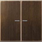Jung - Enjo double touche à voyant méc BP-BCU F10 LSCD10xxxST / LS 990 Laiton ancien