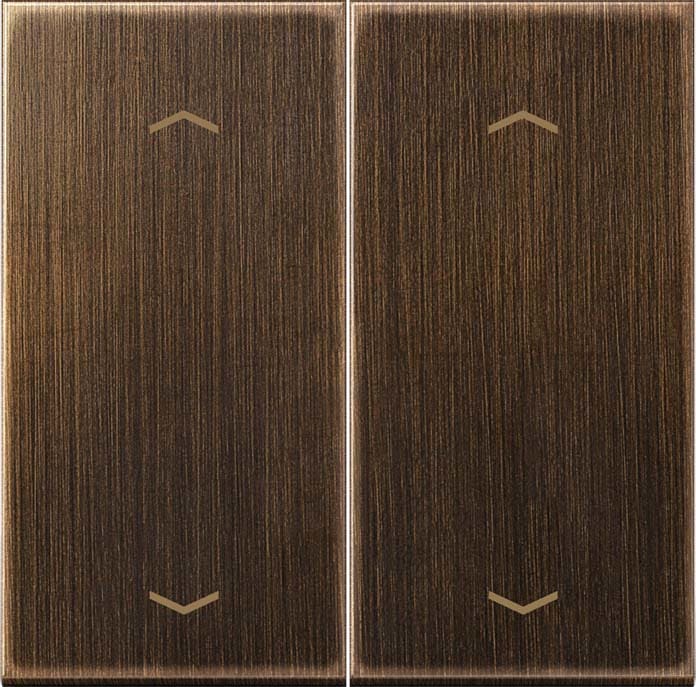 Jung - Enjo double touche flèches pour méc BP-BCU LSCD10xxxST/ LS 990 Laiton ancien
