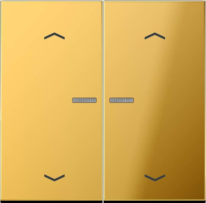 Jung - Enjo double touche avec flèches et voyant méc BP-BCU LSCD10xxxST/ LS 990 Doré