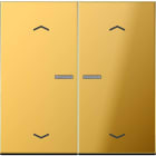 Jung - Enjo double touche avec flèches et voyant méc BP-BCU LSCD10xxxST/ LS 990 Doré