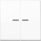 Jung - Enjo double touche à voyant pour mécanisme BP-BCU F10 A10xxxST / AS 500 Blanc