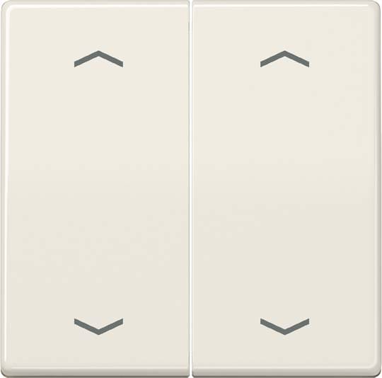 Jung - Enjo double touche avec flèches pour mécanisme BP-BCU A10xxxST/ AS 500 Ivoire