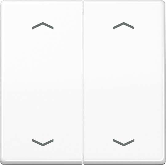 Jung - Enjo double touche avec flèches pour mécanisme BP-BCU A10xxxST/ AS 500 Blanc