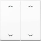 Jung - Enjo double touche avec flèches pour mécanisme BP-BCU A10xxxST/ AS 500 Blanc