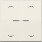 Jung - Enjo double touche avec flèches et voyant méc BP-BCU A10xxxST/ AS 500 Ivoire